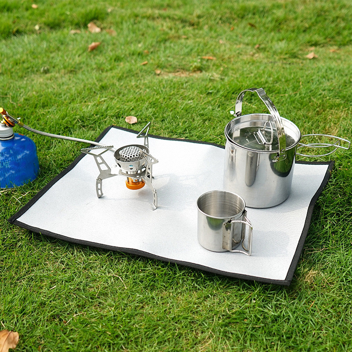 Fire Blanket Kitchen - 1Pcs Fire Resistance Blanket Silver Portable