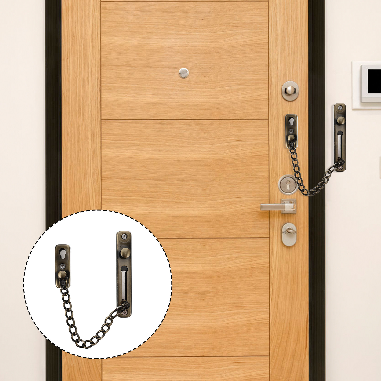 Drill-Free Stainless Steel Doo - Security Chain Door review and price