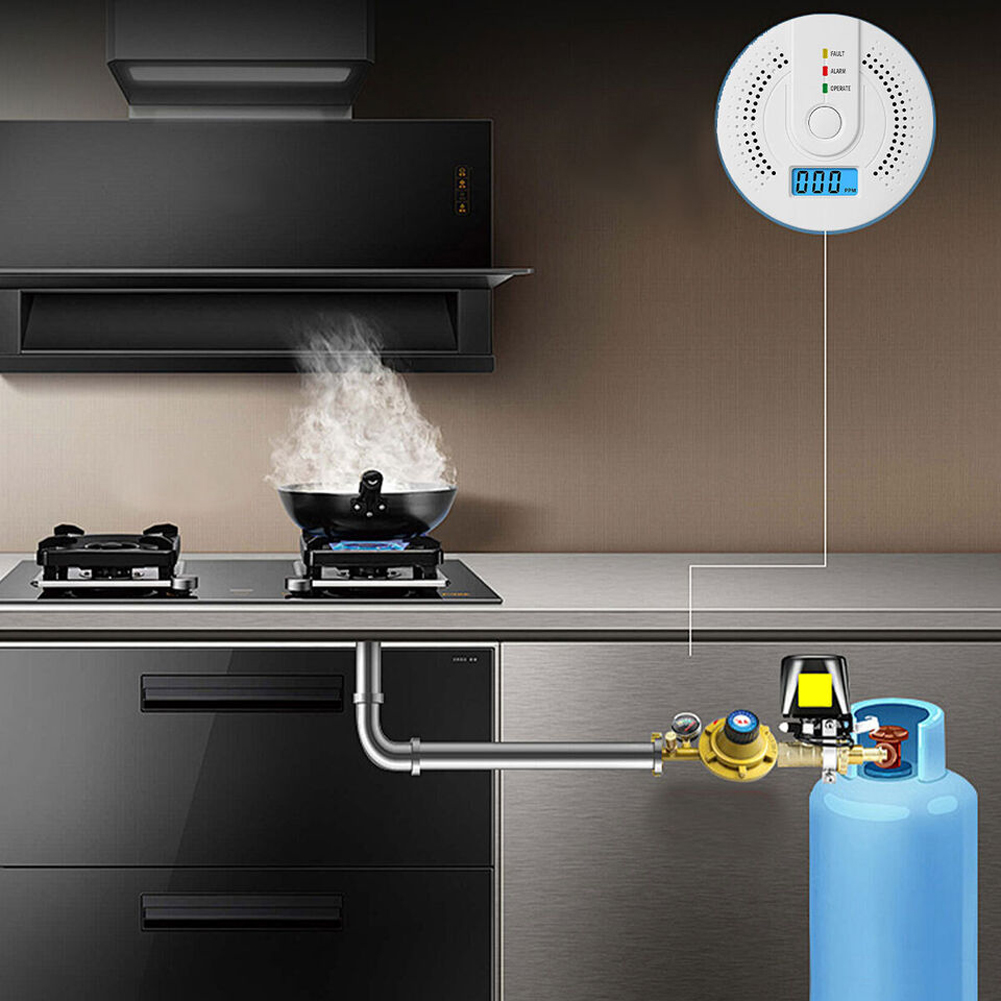 Digital Carbon Monoxide Detect - Smoke Detector Interconnected review and price
