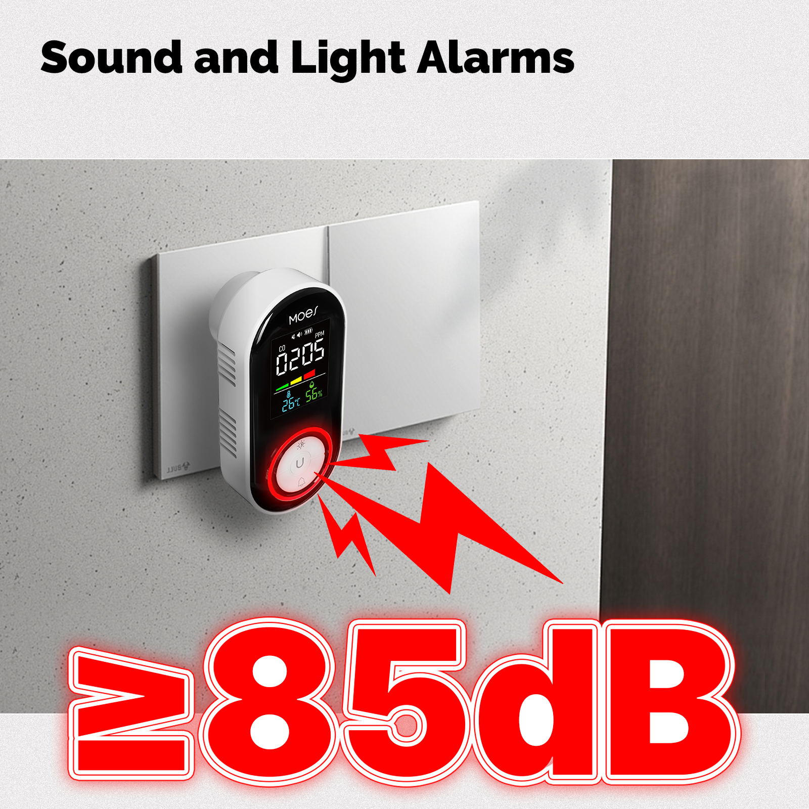 MOES CO Smoke Gas Detector Ala - Co Detector Plug review and price