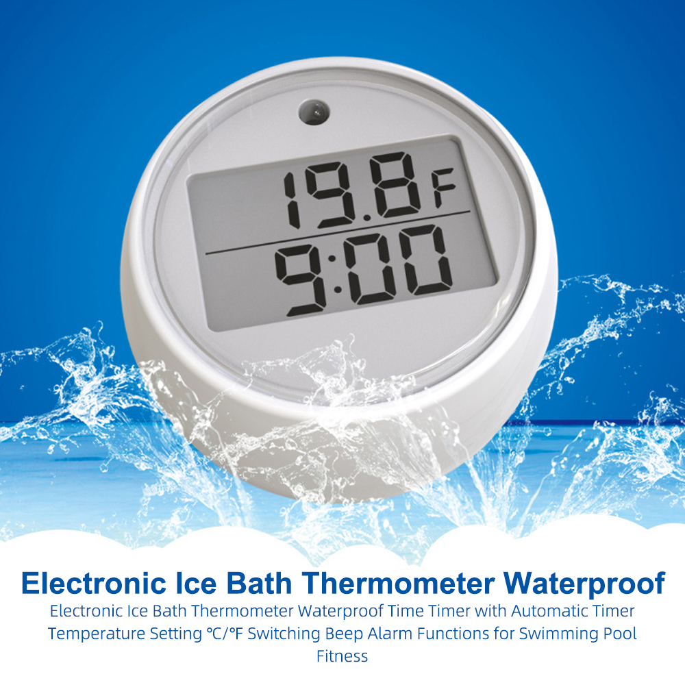 1PC Ice Bath Thermometer with  - Pool Alarm Float review and price