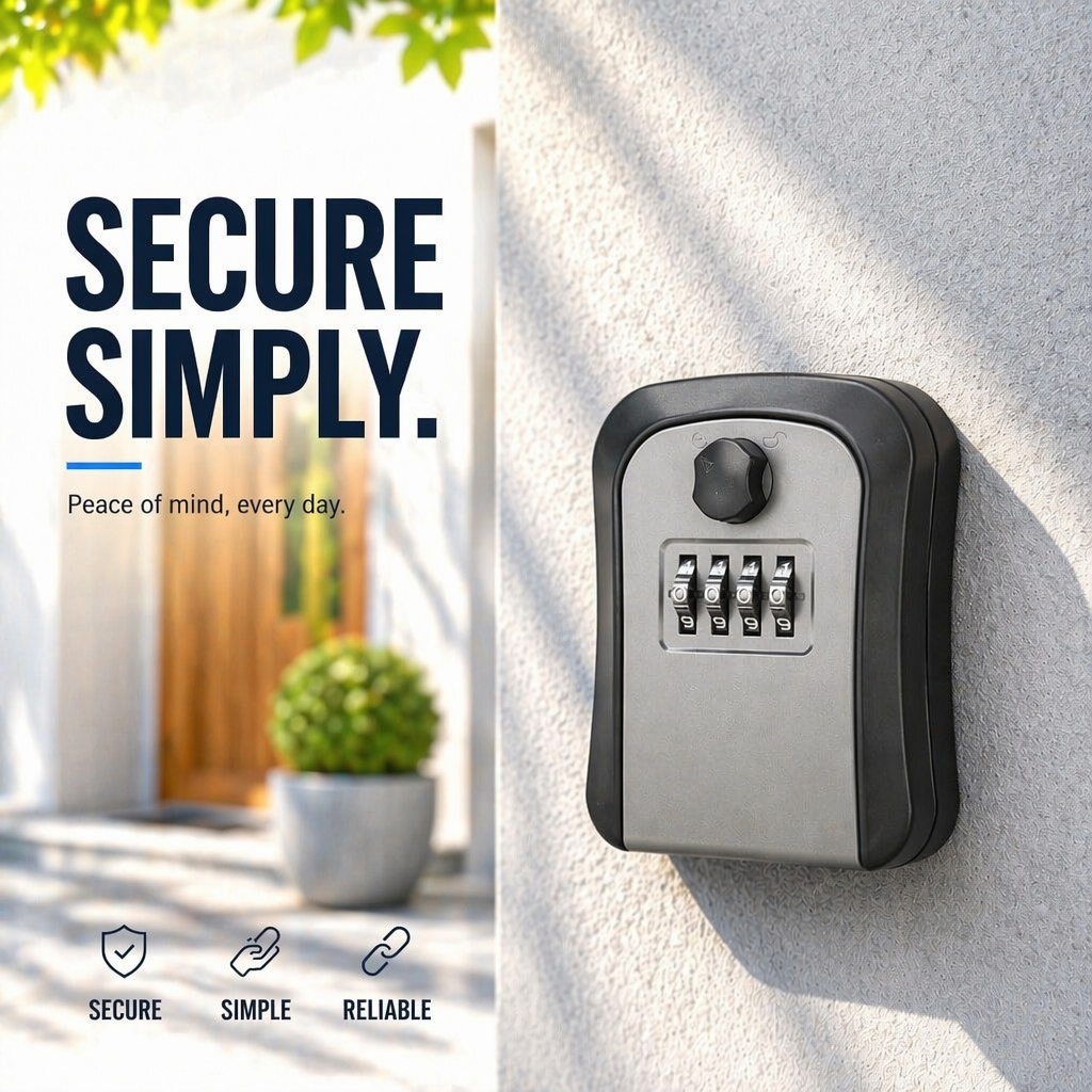 Key Lock Box Wall Mount Lockbo - Lockbox Key Secure review and price