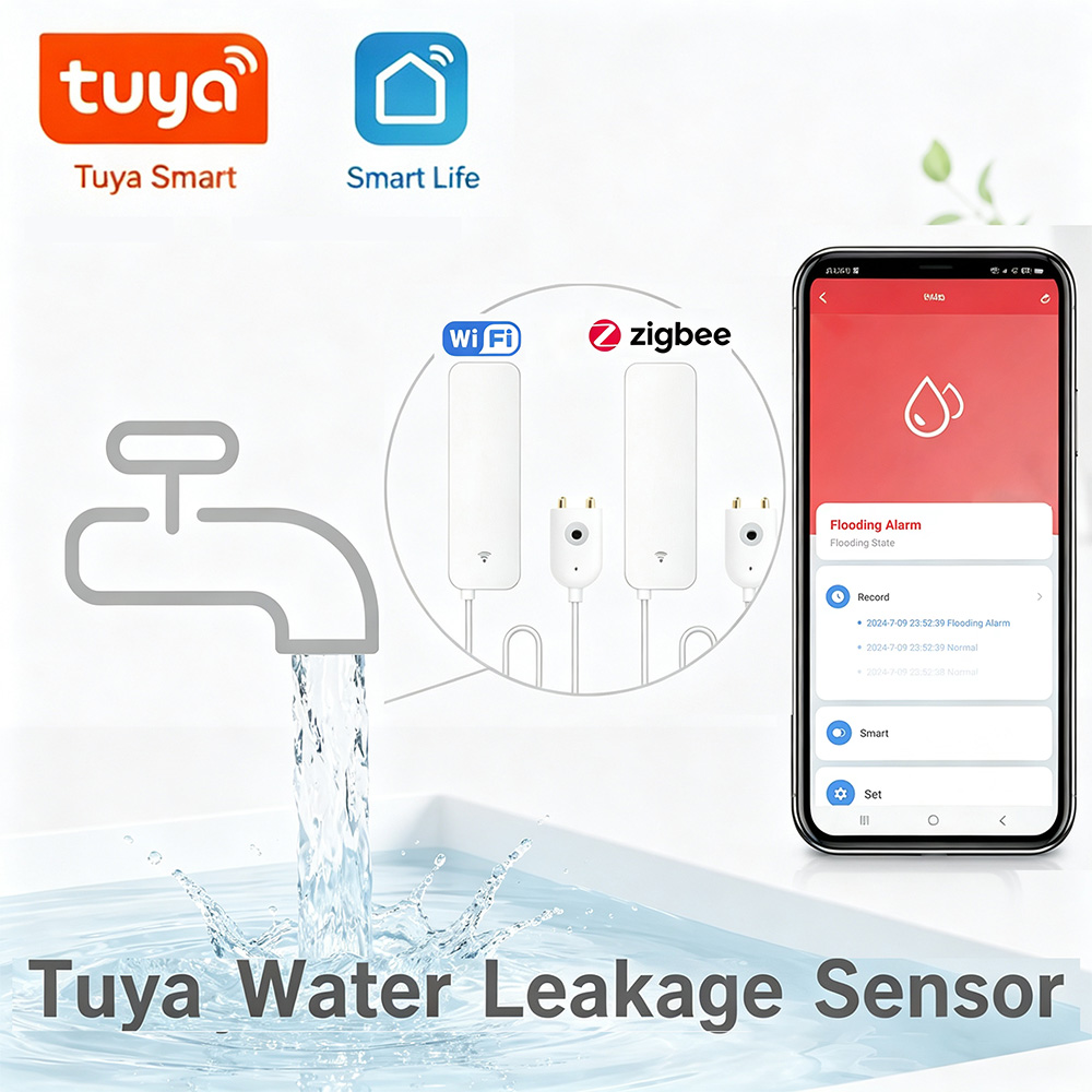 ZigBee WiFi Water Leak Sensor  - Water Alarm Sensor review and price