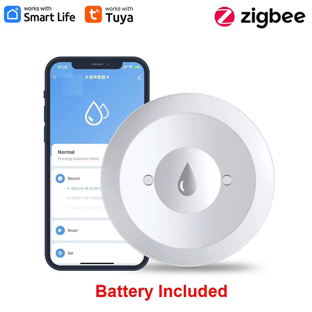 Haozee Tuya Smart ZigBee3.0 Sm - Water Alarm Sensor review and price