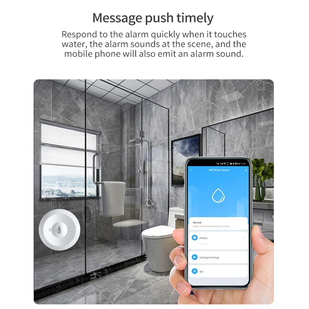 Haozee Tuya Smart ZigBee3.0 Sm - Water Alarm Sensor review and price