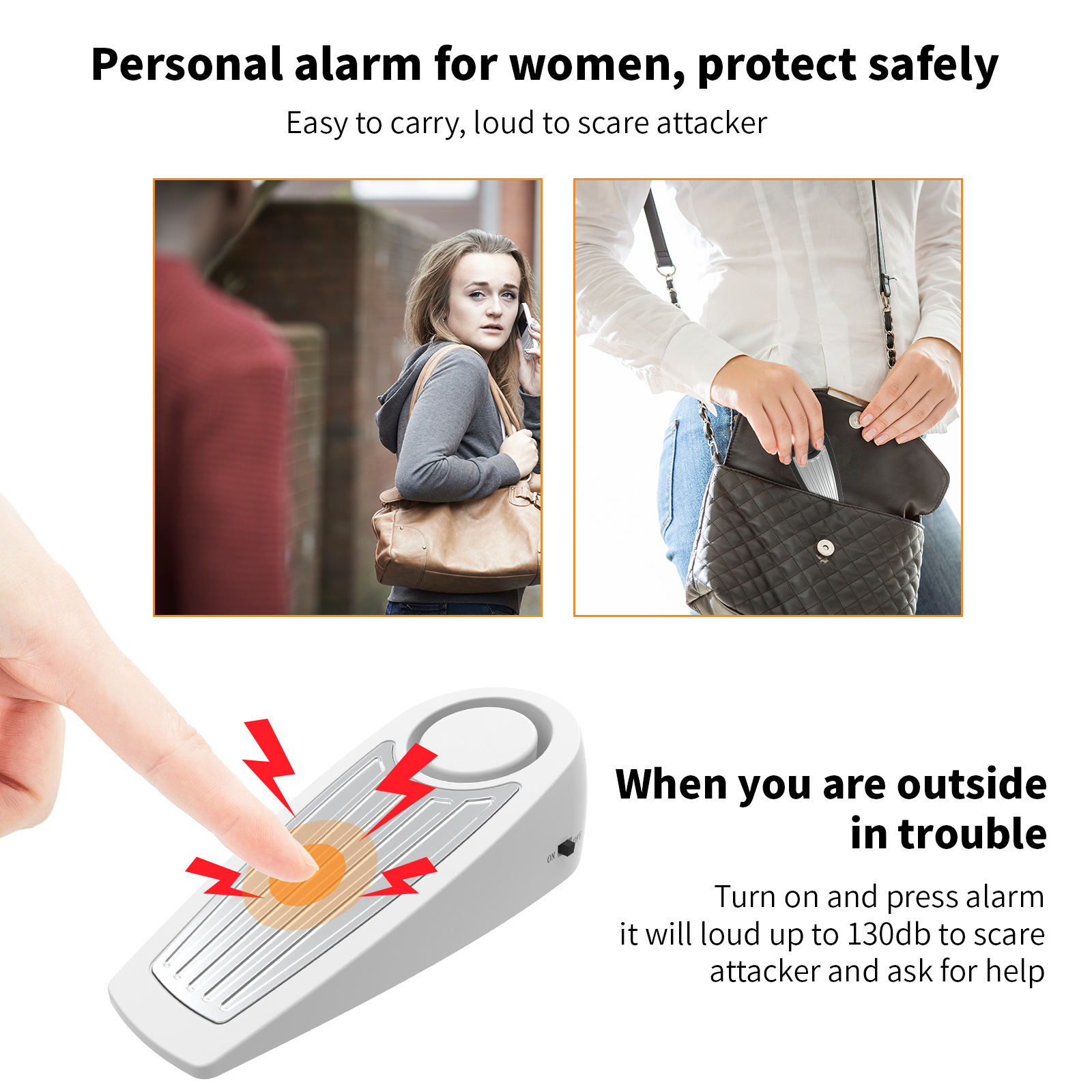 Wireless 130dB Door Stop Alarm - Door Stop Alarm review and price
