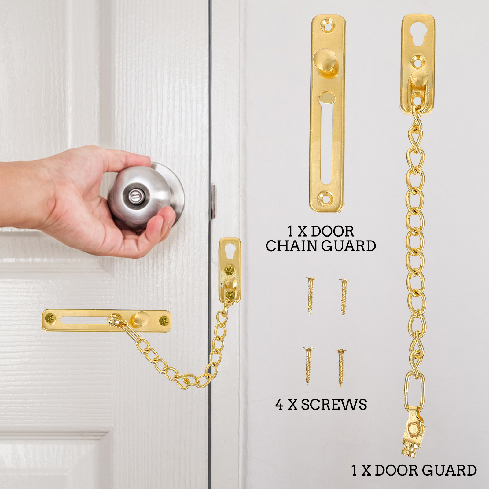 1Set Premium Stainless Steel D - Security Chain Door review and price