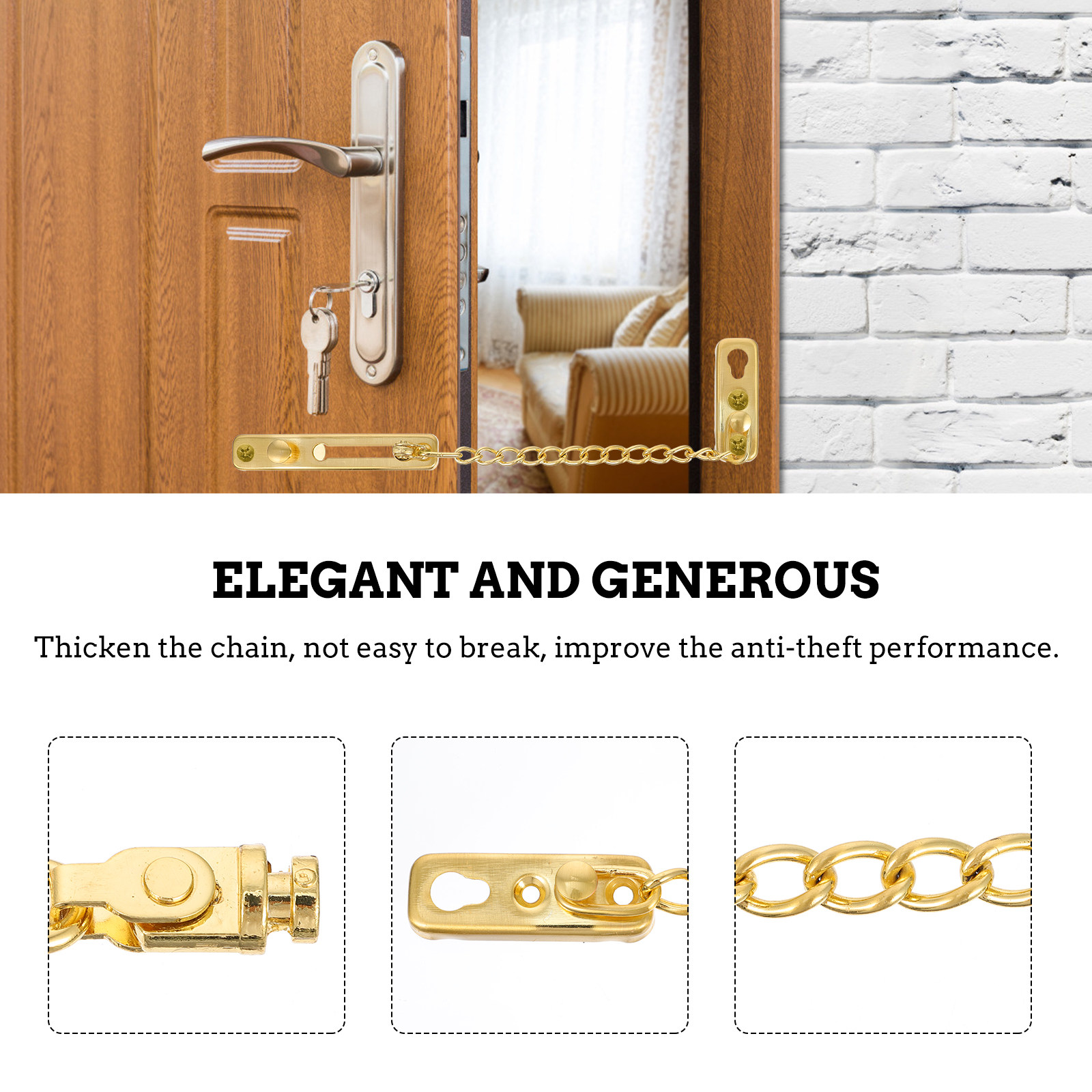1Set Premium Stainless Steel D - Security Chain Door review and price