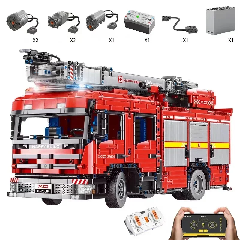 YC-23004 5133Pcs APP Car Model - Fire Escape Ladder review and price