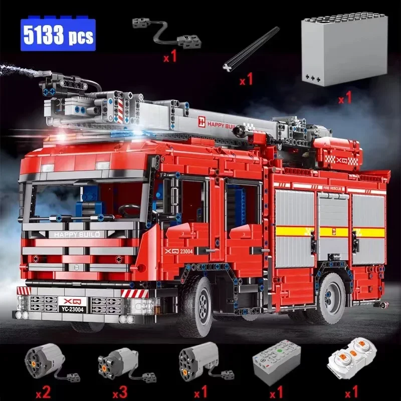 YC-23004 5133Pcs APP Car Model - Fire Escape Ladder review and price