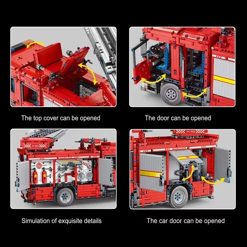 YC-23004 5133Pcs APP Car Model - Fire Escape Ladder review and price