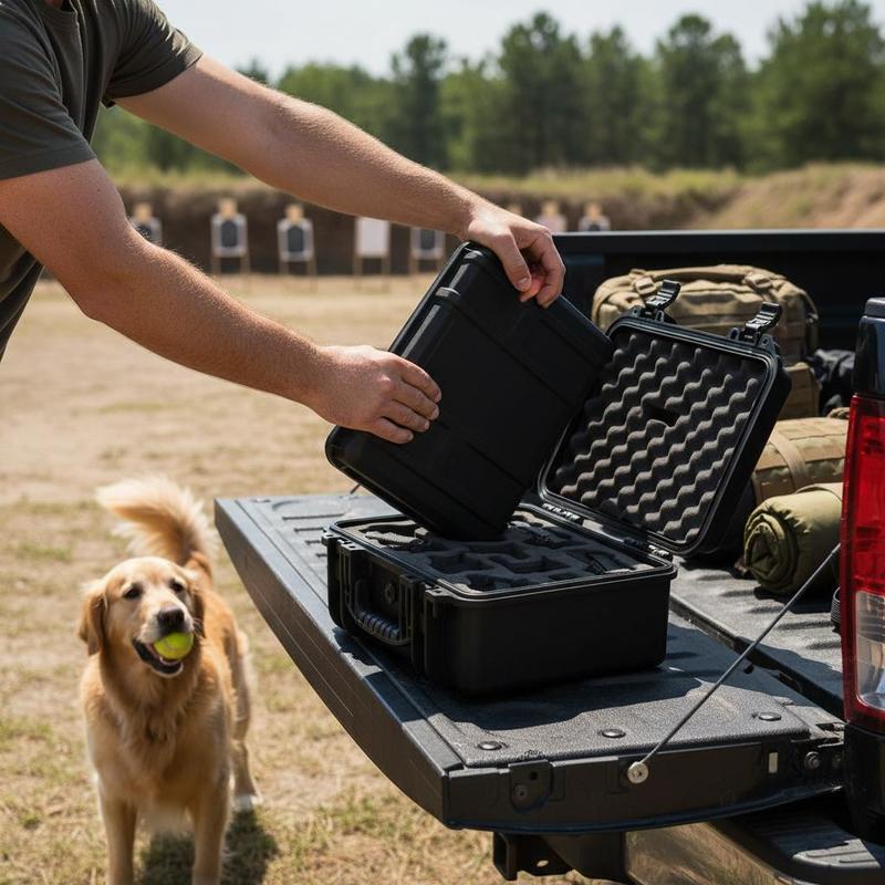 Gun Storage Box 15 x 12 x 10 I - Lockbox Key Secure review and price