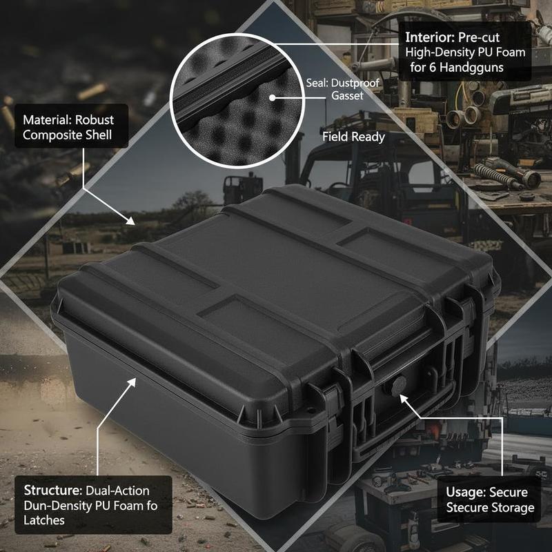 Gun Storage Box 15 x 12 x 10 I - Lockbox Key Secure review and price
